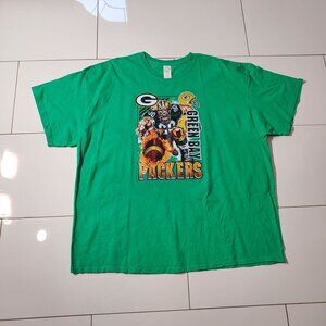 GREEN BAY PACKERS SHIRT SHORT SLEEVE COTTON SIZE 3X